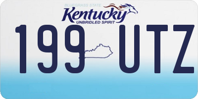 KY license plate 199UTZ