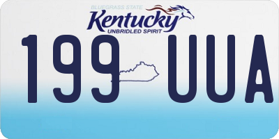 KY license plate 199UUA