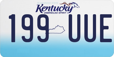 KY license plate 199UUE