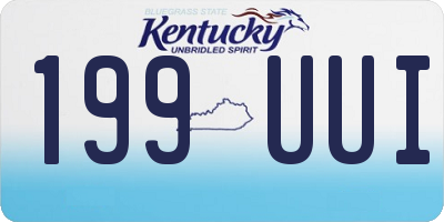 KY license plate 199UUI