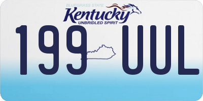 KY license plate 199UUL