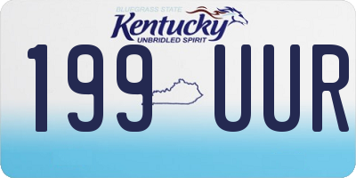 KY license plate 199UUR