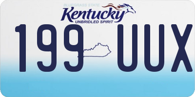 KY license plate 199UUX
