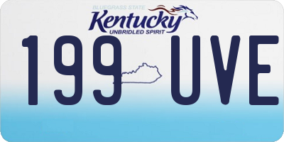 KY license plate 199UVE