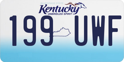 KY license plate 199UWF
