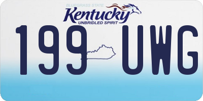 KY license plate 199UWG