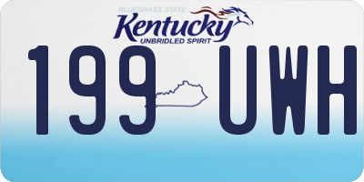 KY license plate 199UWH