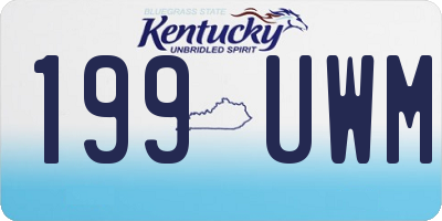 KY license plate 199UWM