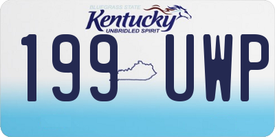 KY license plate 199UWP