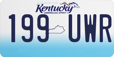 KY license plate 199UWR