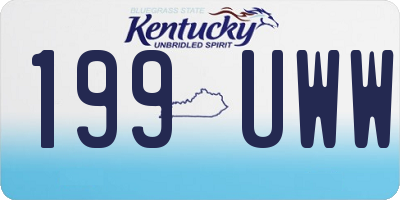 KY license plate 199UWW