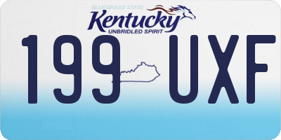 KY license plate 199UXF