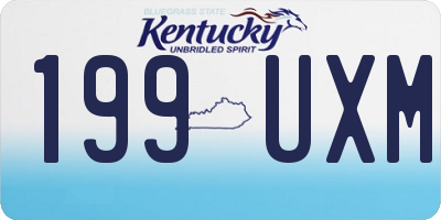 KY license plate 199UXM