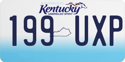 KY license plate 199UXP