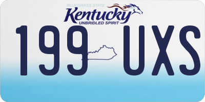 KY license plate 199UXS