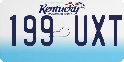 KY license plate 199UXT