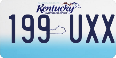 KY license plate 199UXX