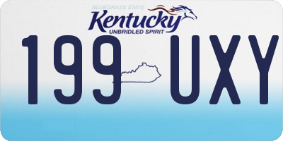 KY license plate 199UXY