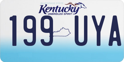 KY license plate 199UYA