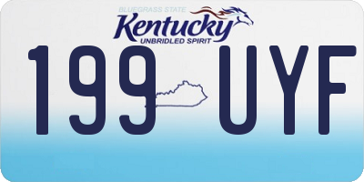 KY license plate 199UYF