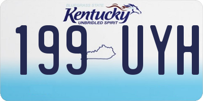 KY license plate 199UYH