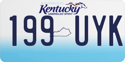 KY license plate 199UYK