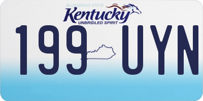 KY license plate 199UYN