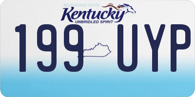 KY license plate 199UYP