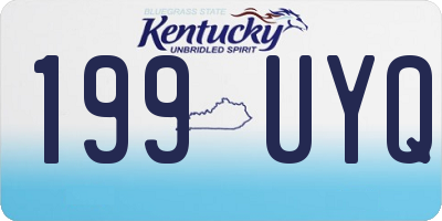 KY license plate 199UYQ
