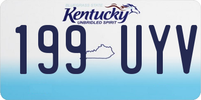 KY license plate 199UYV