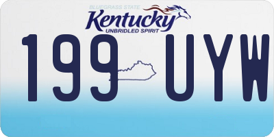KY license plate 199UYW
