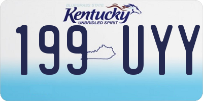 KY license plate 199UYY