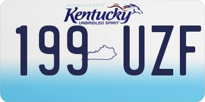 KY license plate 199UZF