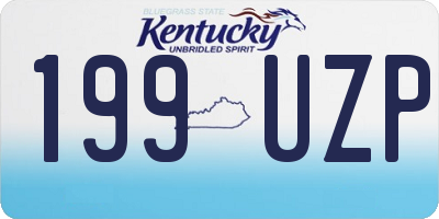 KY license plate 199UZP
