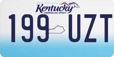 KY license plate 199UZT