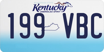 KY license plate 199VBC