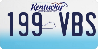 KY license plate 199VBS