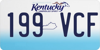 KY license plate 199VCF