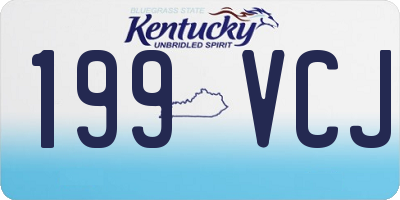 KY license plate 199VCJ