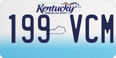 KY license plate 199VCM