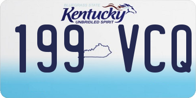 KY license plate 199VCQ