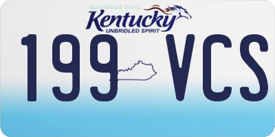 KY license plate 199VCS