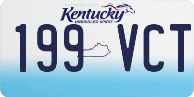 KY license plate 199VCT