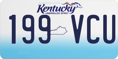 KY license plate 199VCU
