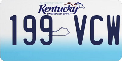 KY license plate 199VCW