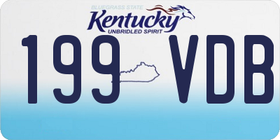 KY license plate 199VDB
