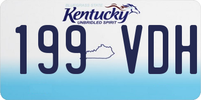 KY license plate 199VDH
