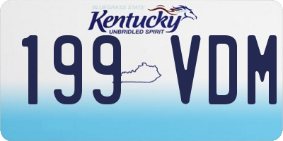 KY license plate 199VDM
