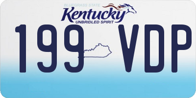 KY license plate 199VDP