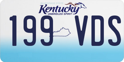 KY license plate 199VDS